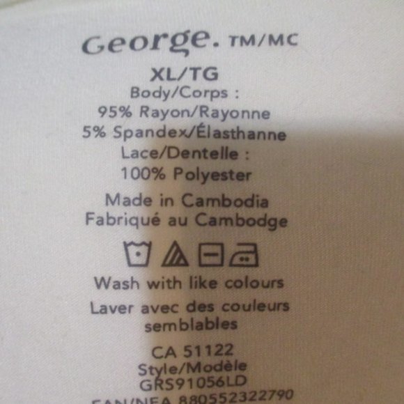 White Lace Shoulder/Sleeve T Shirt - Picture 5 of 7